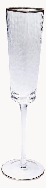 Set di 4 coppe champagne in vetro soffiato Hommage