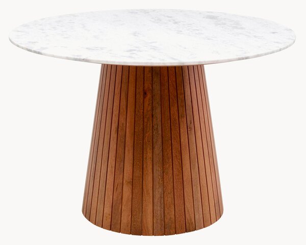 Tavolo rotondo con piano in marmo Grace, Ø 115 cm