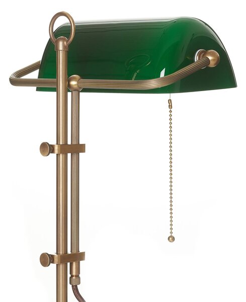 Berliner Messinglampen Lampada da scrivania TULSI, Verde, Soggiorno / Sala da pranzo, Vetro, Antico, Lampada da tavolo