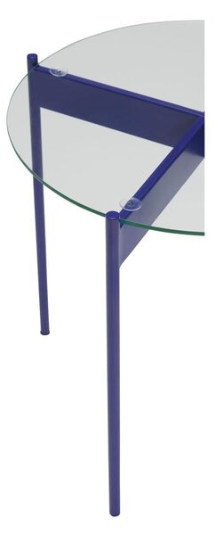 Tavolino rotondo con piano in vetro ø 45 cm Beam - Hübsch