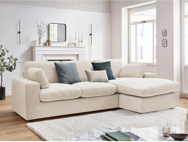 Divano angolare beige Belair – Bobochic Paris