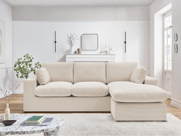 Divano angolare beige Belair – Bobochic Paris