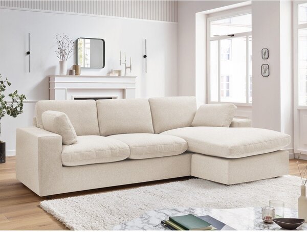 Divano angolare beige Belair – Bobochic Paris