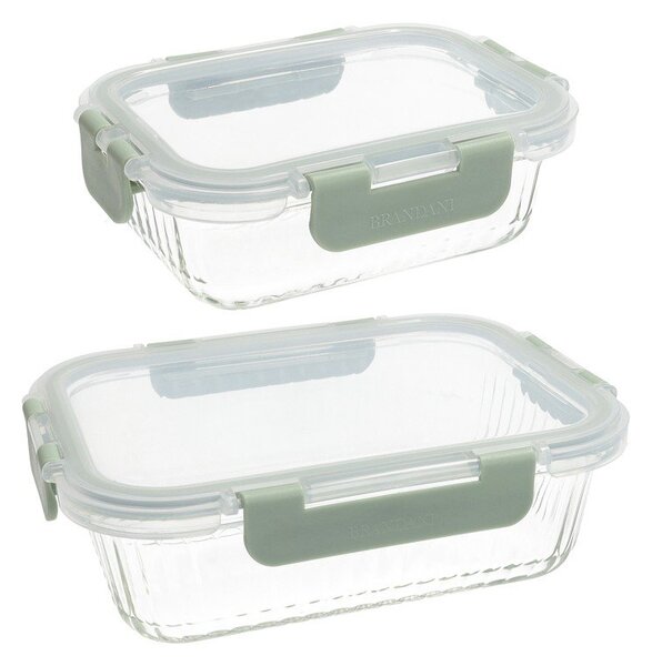 Scatole per alimenti in set 2 pz Optic – Brandani