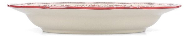 Piatto fondo burgundy/avorio in porcellana ø 23 cm Cyril – S|P Collection