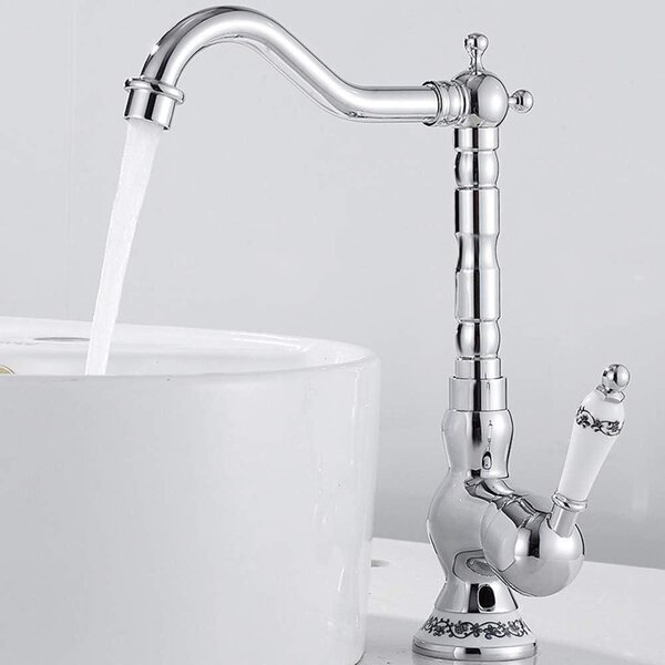 Rubinetto da cucina, design vintage e antico, in ottone, adatto per cucina e bagno