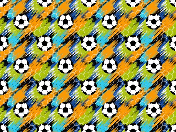 Carta da parati Modelli di palloni da calcio, Carta da parati lastrazione, Carta da parati popolare, t01061 - Tapeko.it