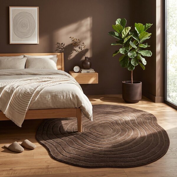 Tappeto marrone 160x230 cm Pebble – ESTE