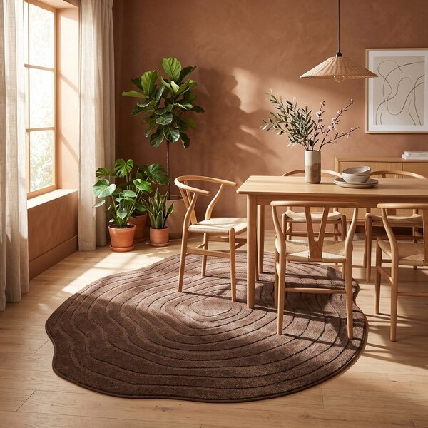Tappeto marrone 160x230 cm Pebble – ESTE