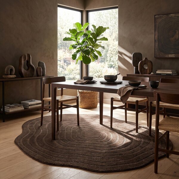 Tappeto marrone 160x230 cm Pebble – ESTE
