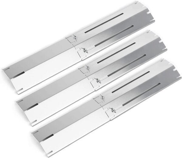 Copertura per bruciatore di barbecue a gas, da 30 a 53 cm, confezione da 3 pezzi, in acciaio inossidabile, per cucine da esterno