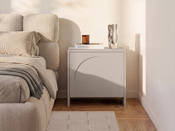Lotto di 2 comodini con 1 anta - Beige - NALYRA di Maison Céphy