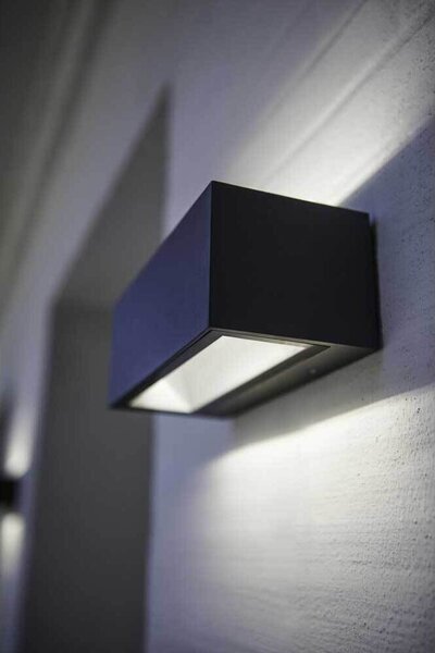 ECO-LIGHT Lutec LED applique da esterno GEMINI 21W 1230lm antracite IP54 3000K