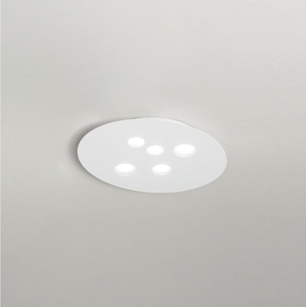 Plafoniera moderna gea luce luna pm flupb2 gx53 led alluminio metacrilato - Gea Luce