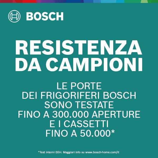 Bosch Frigorifero Combinato Capacit 440 Litri Classe energetica A Raffreddamento No Frost colore Metal Look - KGN492LAF Serie 4