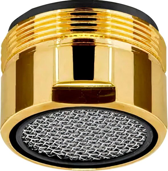 Rubinetto da cucina, a risparmio idrico, color oro, in ottone, per la cucina