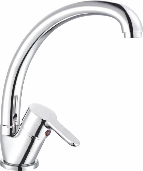 Rubinetto da cucina, cromato, diametro 35 mm, in ottone, anticalcare, a risparmio idrico, per cucina