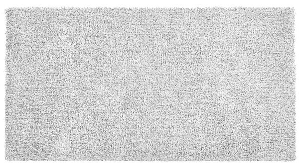 Tappeto shaggy grigio 80 x 150 cm moderno tappeto rettangolare trapuntato a Pelo Lungo Beliani