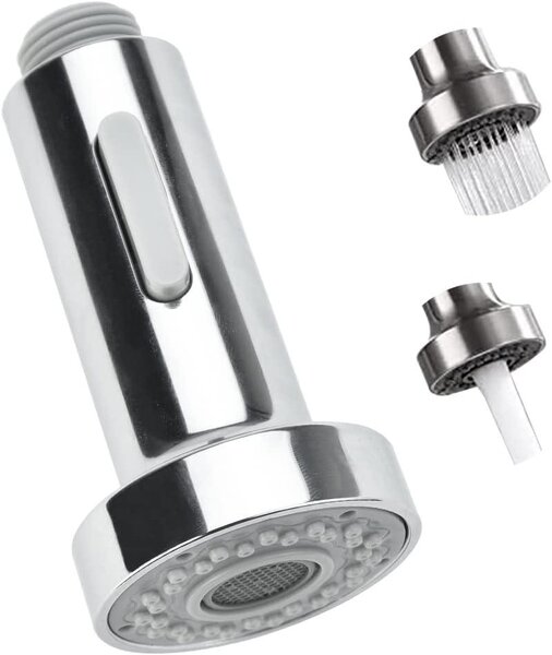 Rubinetto da cucina con soffione estraibile, 2 funzioni, adatto per cucina e bagno
