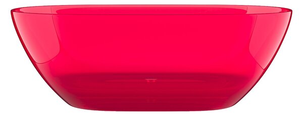 Vasca da bagno freestanding traslucida - 160 x 72 x 56 cm - Resina - Rossa - 292 L - SPAVO