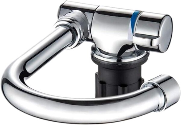 Rubinetto da cucina pieghevole, con rotazione a 360 gradi, miscelatore monocomando, per acqua fredda e calda, ideale per camper