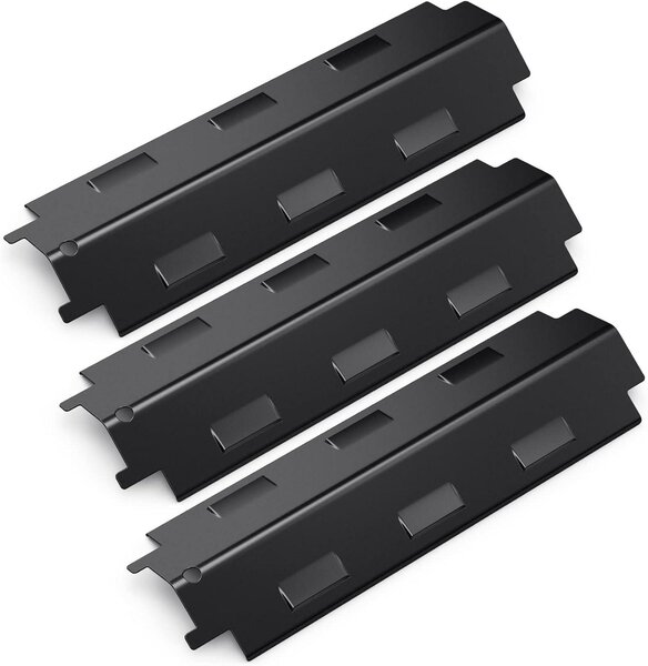 Barre aromatizzanti, dimensioni 37 x 11 x 3,5 cm, confezione da 3 pezzi, in porcellana, per barbecue a gas, adatte per l'uso in giardino