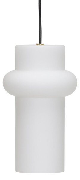 Lampada a sospensione Hübsch, Pilule Up, dimmerabile, Bianco, Soggiorno, Vetro, Scandinavo