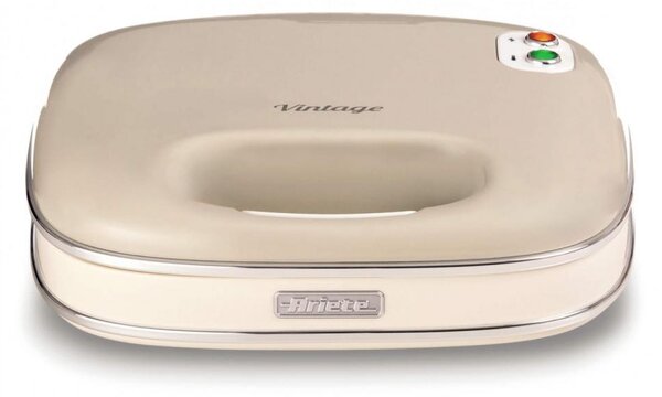 Ariete Tostapane Piastra per Toast e Sandwich Antiaderente Potenza 750 Watt colore Beige - 00C196303AR0 Sandwich Maker Vintage