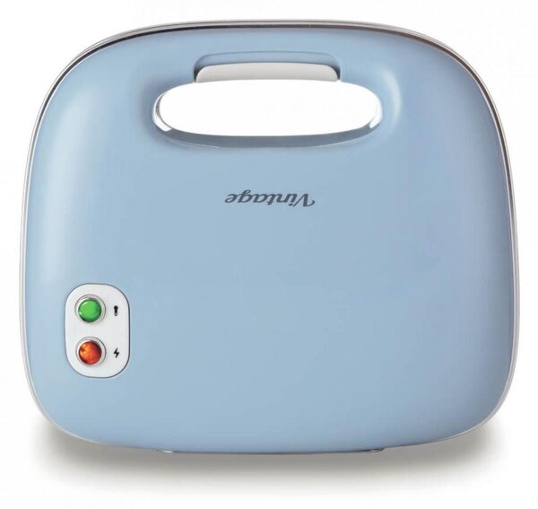 Ariete Tostapane Piastra per Toast e Sandwich Antiaderente Potenza 750 Watt colore Azzurro - 00C196305AR0 Sandwich Maker Vintage