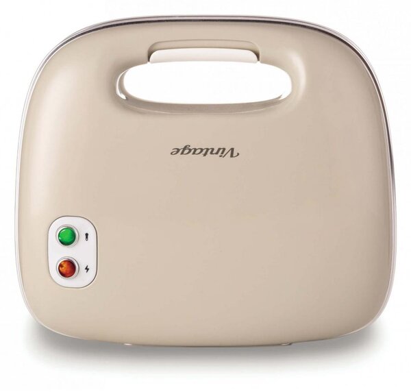 Ariete Tostapane Piastra per Toast e Sandwich Antiaderente Potenza 750 Watt colore Beige - 00C196303AR0 Sandwich Maker Vintage