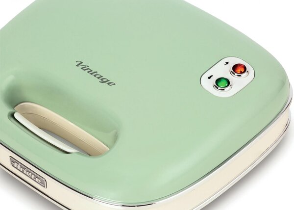 Ariete Tostapane Piastra per Toast e Sandwich Antiaderente Potenza 750 Watt colore Verde - 00C196304AR0 Sandwich Maker Vintage