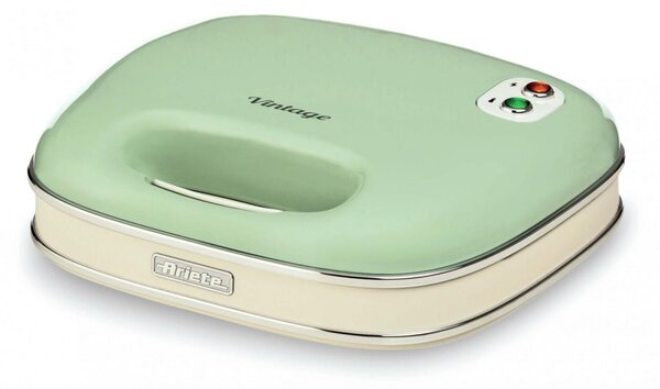 Ariete Tostapane Piastra per Toast e Sandwich Antiaderente Potenza 750 Watt colore Verde - 00C196304AR0 Sandwich Maker Vintage