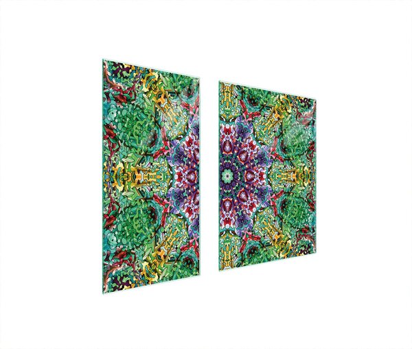 Piastre copri fornelli 2 pezzi 75x52 Copri piano cottura in Vetroceramica tagliere in vetro Pezzi colorati