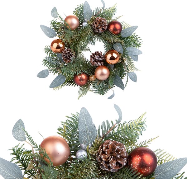 Corona di Natale con Palline Ø30 cm