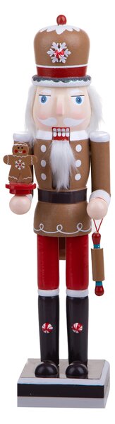 Schiaccianoci di Natale Candy H38 cm in Legno