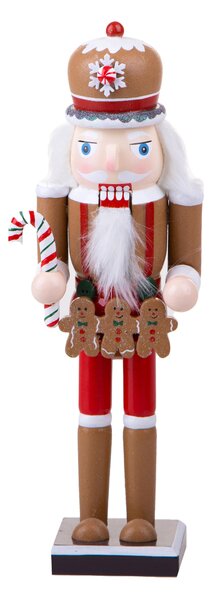 Set 2 Schiaccianoci di Natale Candy H30 cm in Legno