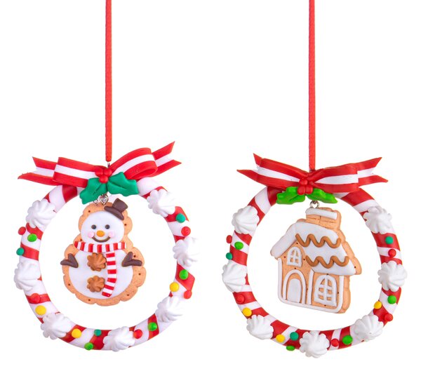 Set 12 Set di 2 Corone Sugar Bread H11 cm