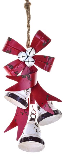 Paserotto Su Campanelle H44,5 cm Rosso/Crema