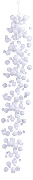 Set 4 Fili Palline Decorative per Albero di Natale Cadenti H120 cm