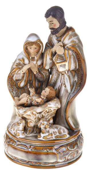 Natività con Carillon H22 cm in Porcellana