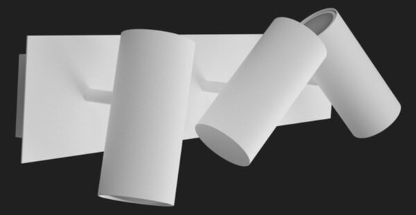 Applique moderno lampadari bartalini olocaro 2 gu10 led orientabile metallo - Lampadari Bartalini Gesso