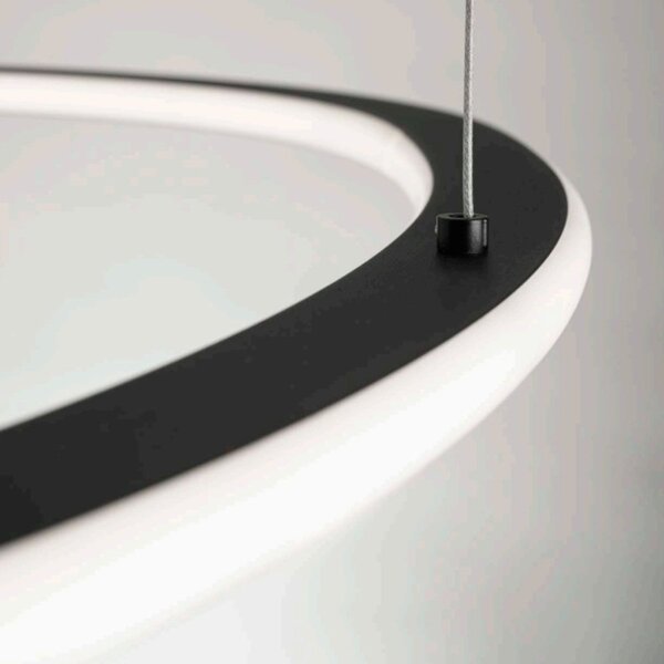 Lampadario moderno promoingross tris s65 ne led dimmerabile metallo silicone - Promoingross