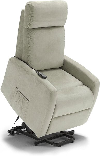 Poltrona Alzapersona Elettrica 2 Motori 67x75x110 cm in Tessuto Seattle Corda