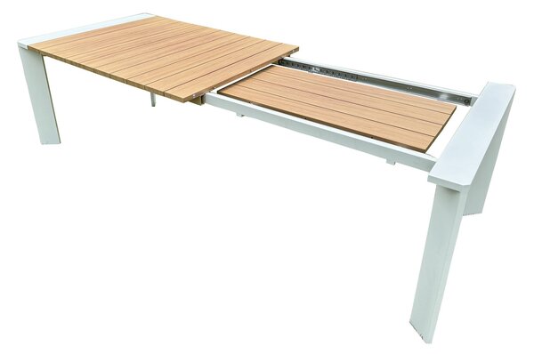 IMPACTO - tavolo con struttura in alluminio verniciato bianco o antracite