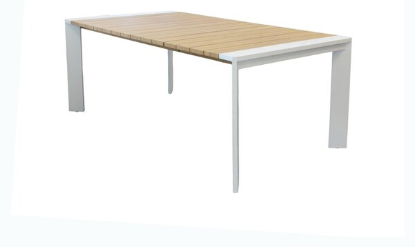 IMPACTO - tavolo con struttura in alluminio verniciato bianco o antracite