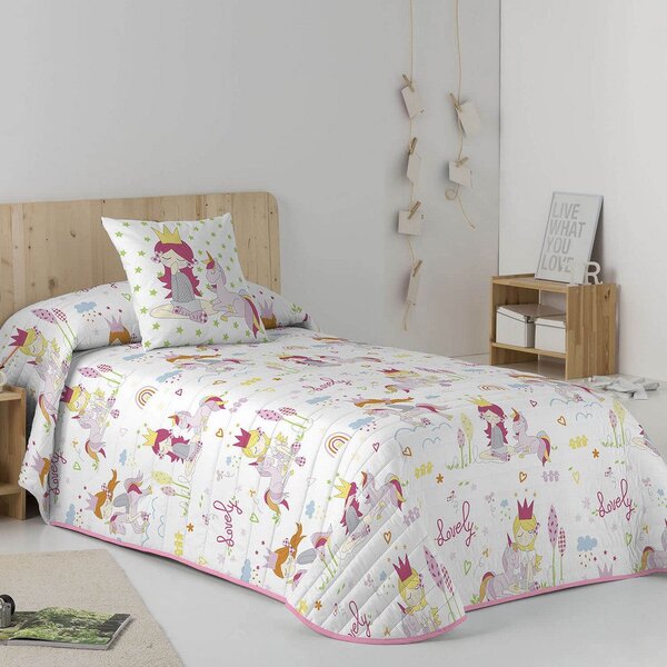 Trapunta Piumone Letto Singolo PRINCIPESSE Princess Rosa Cameretta Dream  Bambina