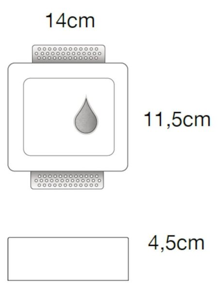 Segnapasso gesso lampadari bartalini onigurep sp5 3c led parete verniciabile - Lampadari Bartalini Gesso