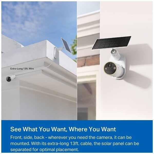 TP-Link - Telecamera solare per esterni IP66 Wi-Fi