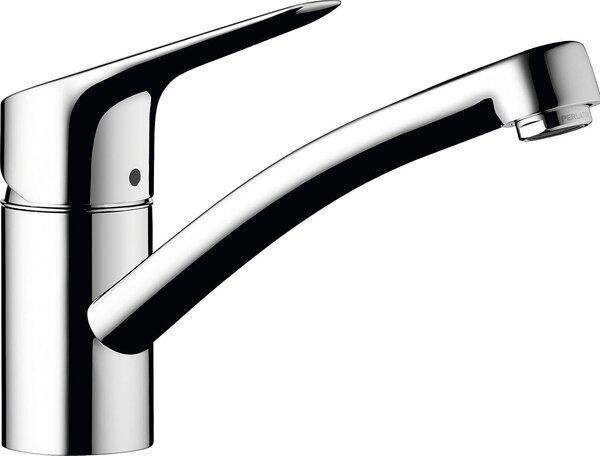 Miscelatore da cucina Hansgrohe, finitura cromata, design moderno