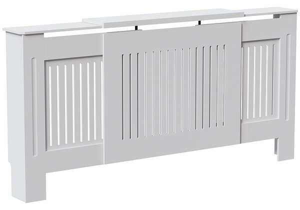 Copritermosifone regolabile Chelsea Vida Designs bianco - A 82 × L 140–204 × P 19 cm